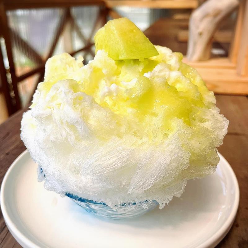 メロンのかき氷(しあわせ かき氷店)