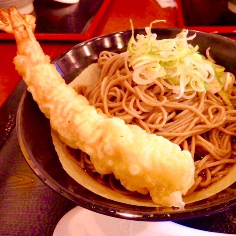 エビ天そば(冷)(路麺えんそば 錦一丁目店)