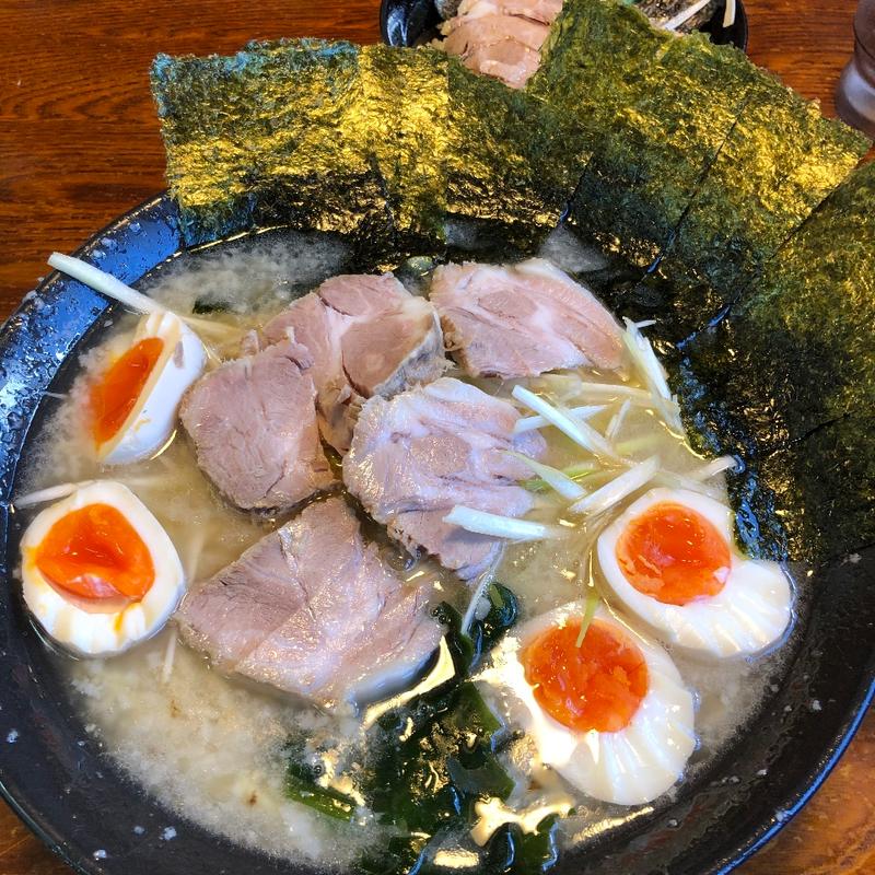 ネギチャーシューメン＋大盛＋海苔増し＋味玉ダブル(らーめん　りきまる )