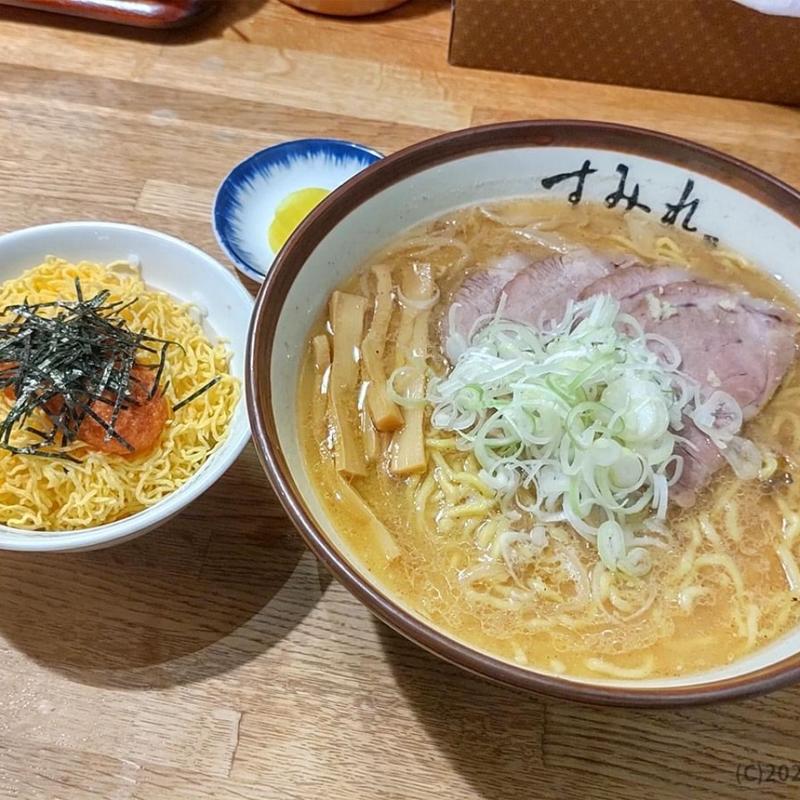 味噌ラーメン＋すみれご飯(すみれ 中の島本店)