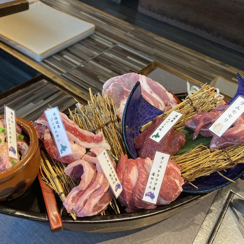 生ラムジンギスカン　(夜空のジンギスカン すすきの交差点前)