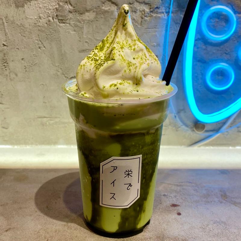 抹茶アイスフラッペ(栄でアイス)