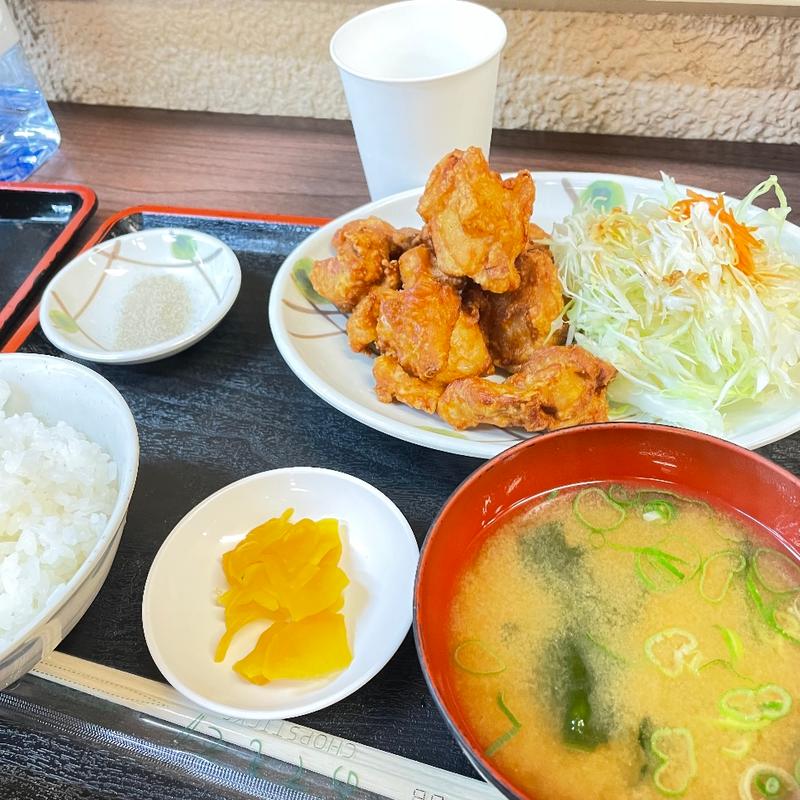 唐揚げ定食(大山田PA（下り線） おいない食堂)
