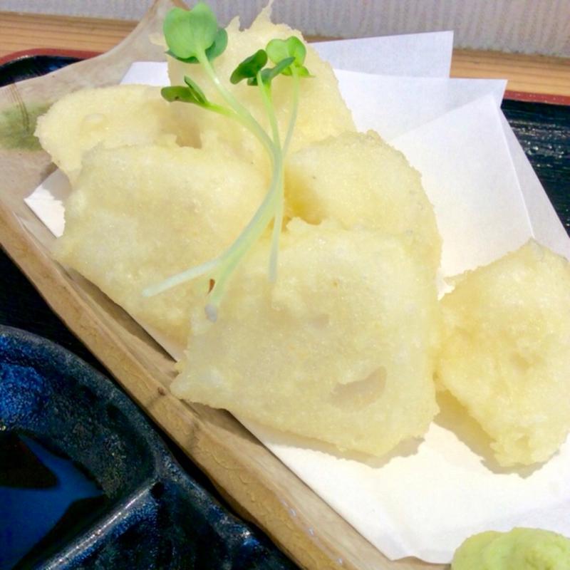 天わさ(手打ちそば天ぷら 那央人)