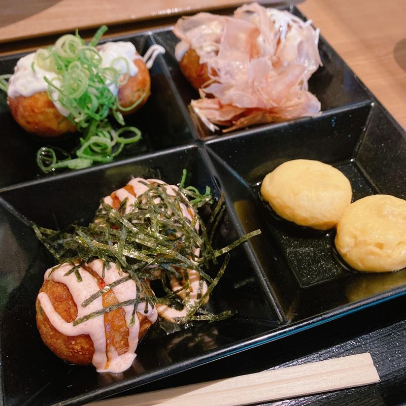 たこ焼き四種盛り(てっぱん屋台 ららぽーと立川立飛店)
