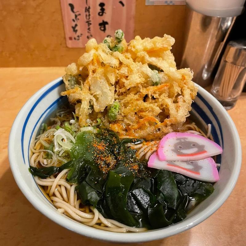 枝豆かき揚げそば(しぶそば 二子玉川店)