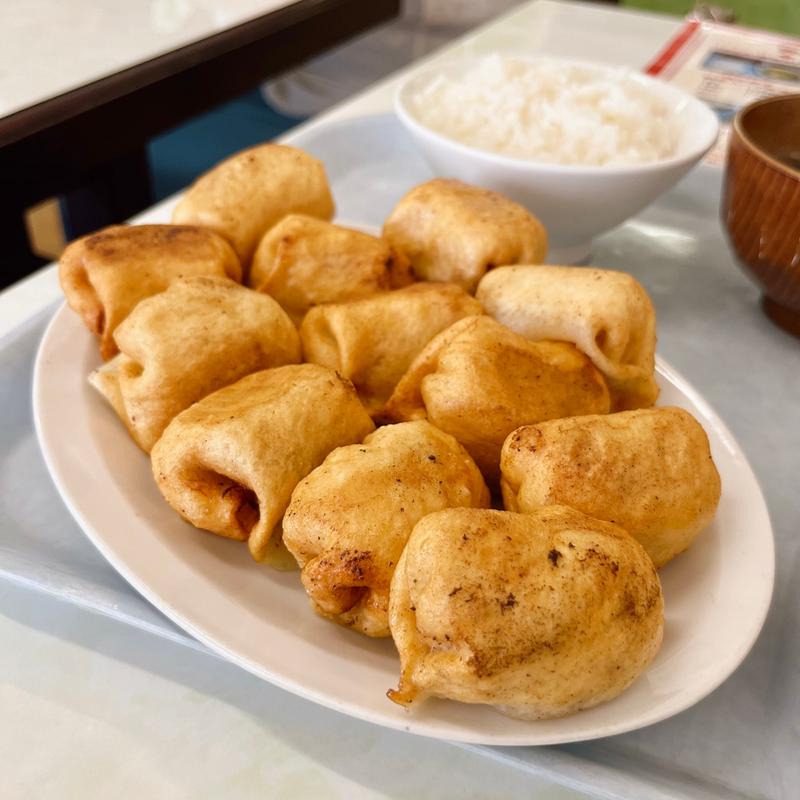 焼き餃子とわかめスープ定食(ホワイト餃子 小岩店)