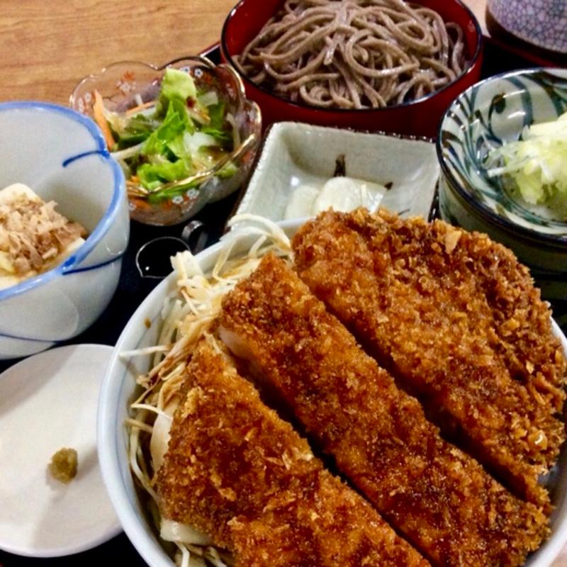 半カツ丼・半もりそばセット(福寿美手打生そば処 （ふくずみ）)