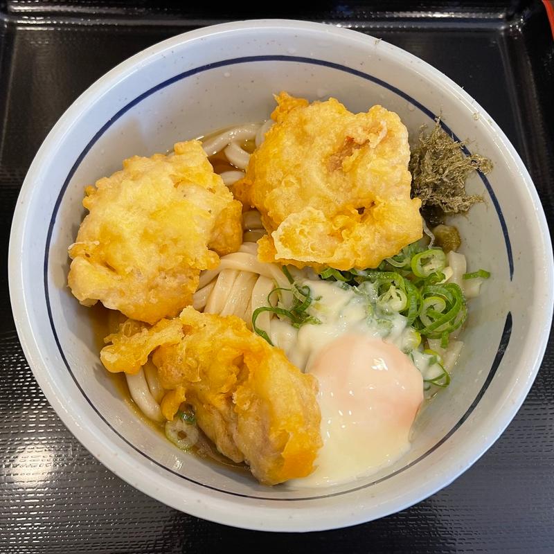 とり天ぶっかけうどん（並）(おにやんま 人形町店)