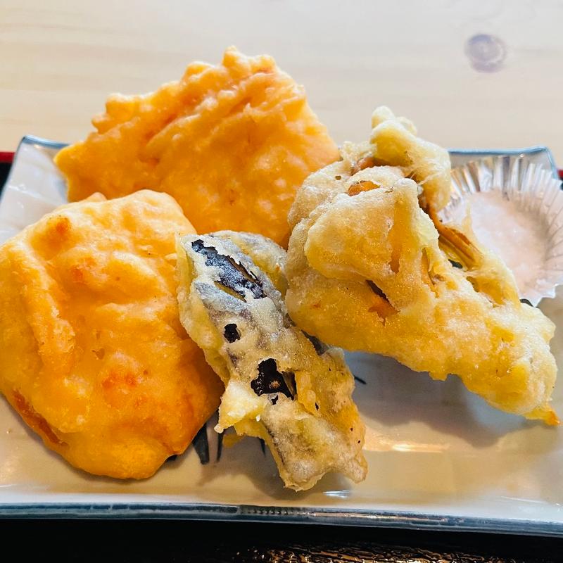 とり天うどん(松葉屋)