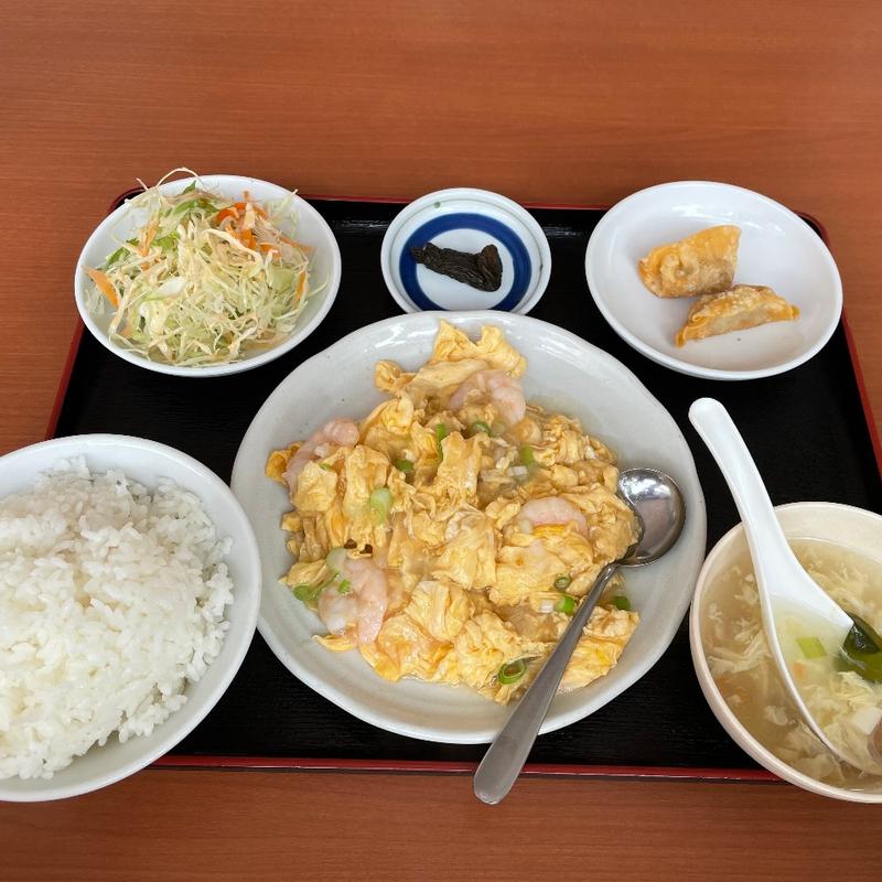 エビ玉子定食(台湾料理 金盛軒)