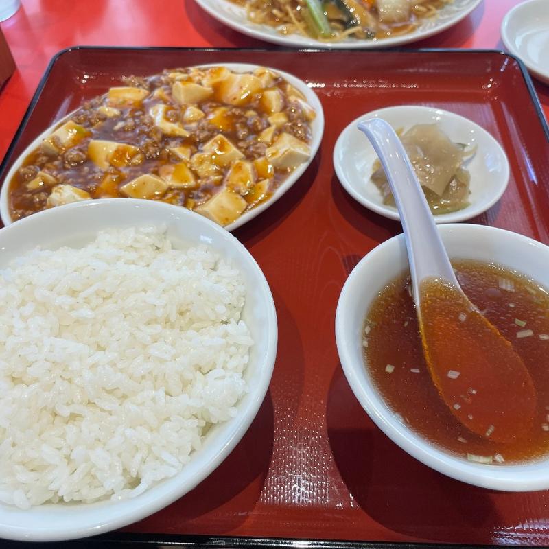 麻婆豆腐定食(梅華楼)