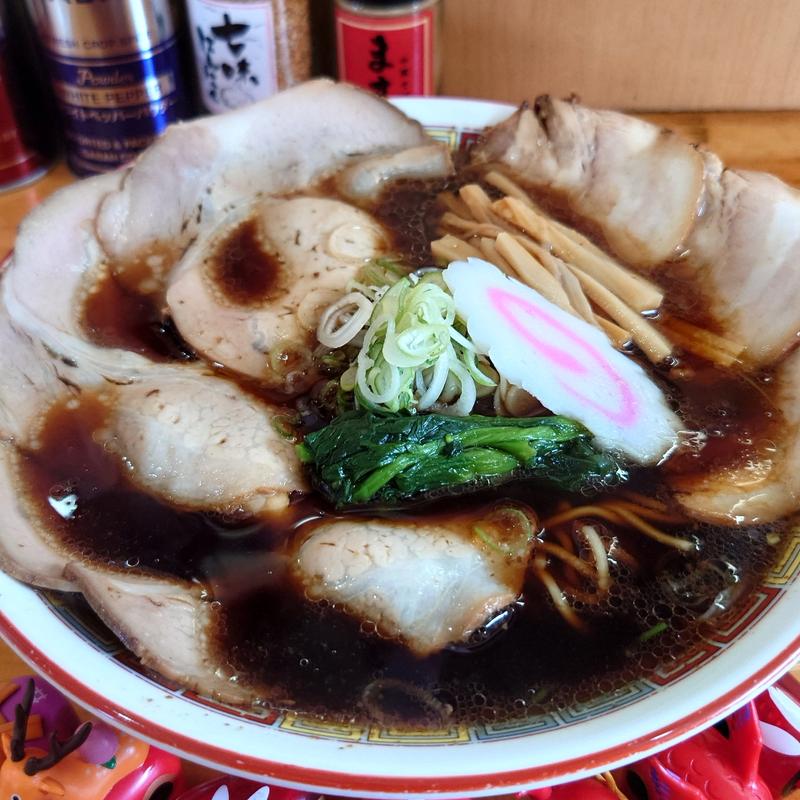 伝 細麺 ミックスチャーシュー(ますや本店 台新店 )