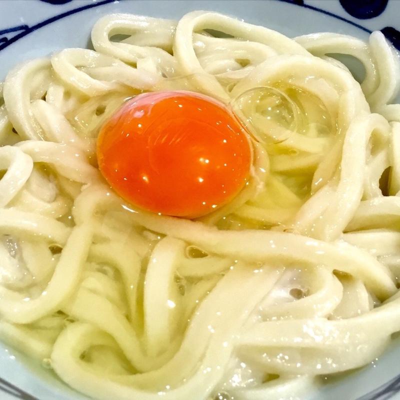 釜玉うどん(丸亀製麺イオンモール鶴見緑地)