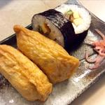 寿司定食の助六寿司(南海そば 天王寺店)