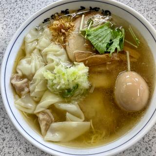 塩チャーシューワンタン麺(自家製麺 らーめん くぼ田)