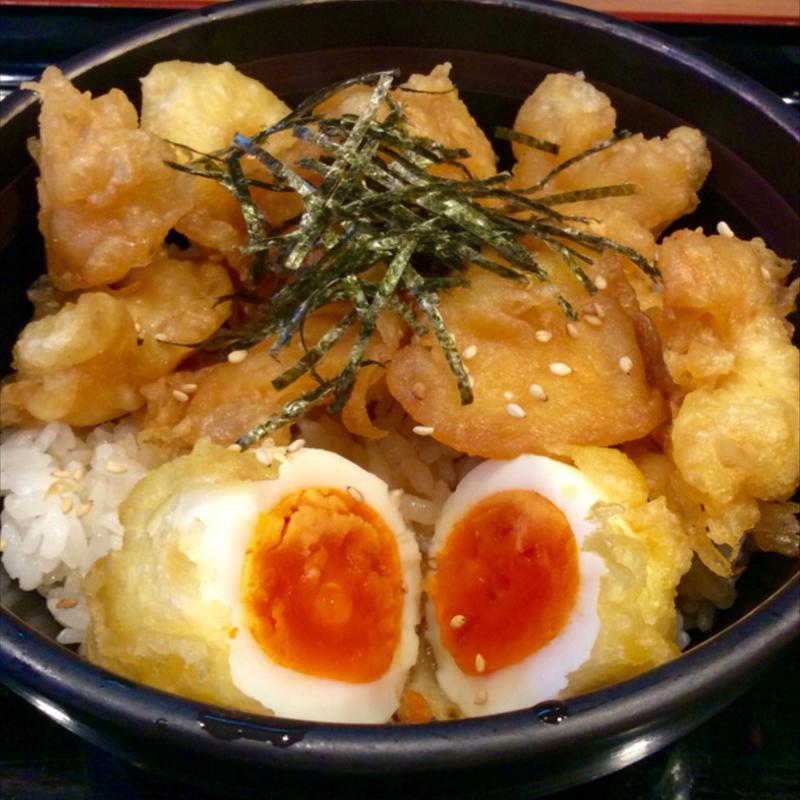 小海老のプリプリ天丼(讃岐うどん 小麦や)
