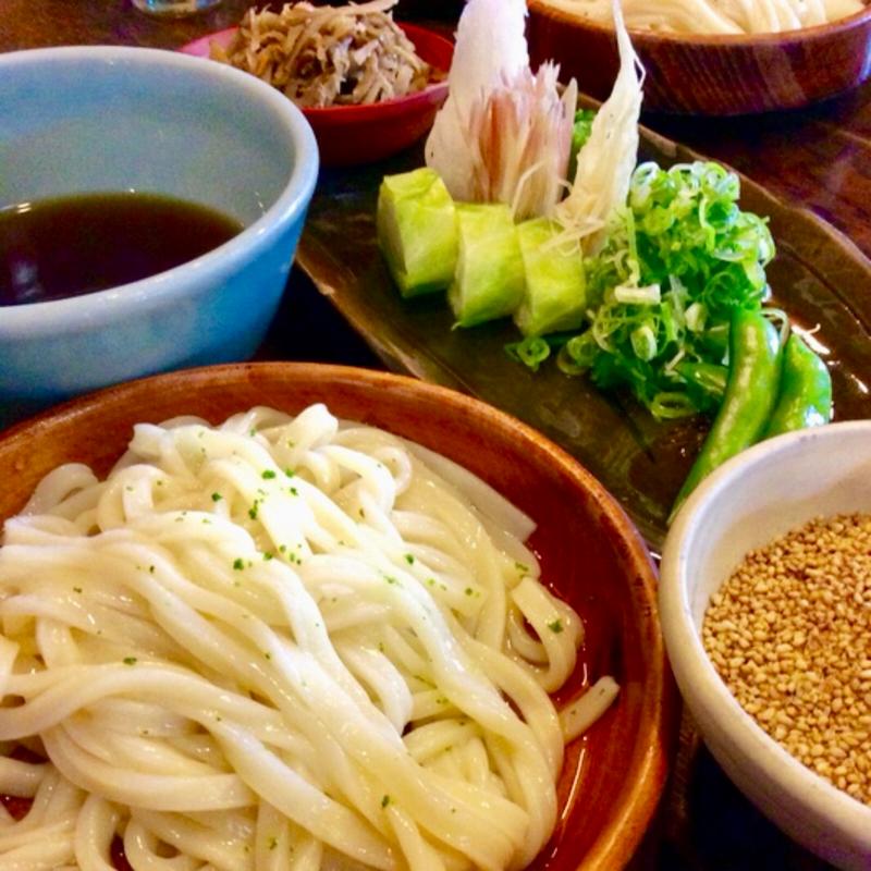 季節のセット(冷うどん)(おめん 銀閣寺本店 )