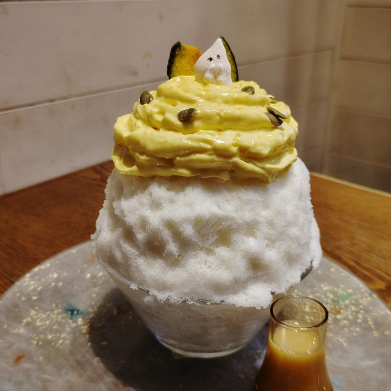 かぼちゃ氷(氷おばけ)