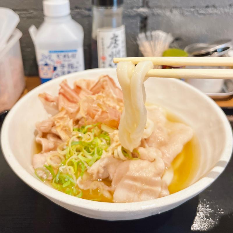 肉うどん(うどん鈴木鰹節店)
