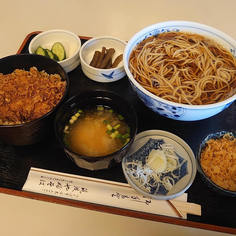 Cセット(とん天丼とかけ)(筑波やぶそば （つくばやぶそば）)