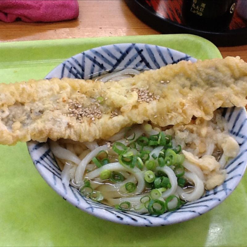 うどん＋あなご天(さか枝うどん 本店)