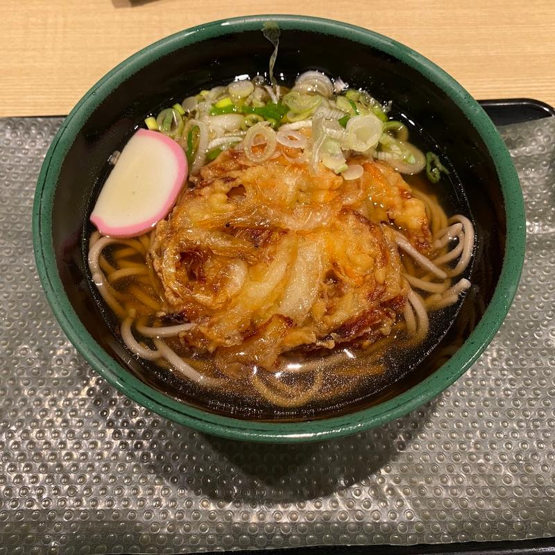 白えびかき揚げそば(白山そば )