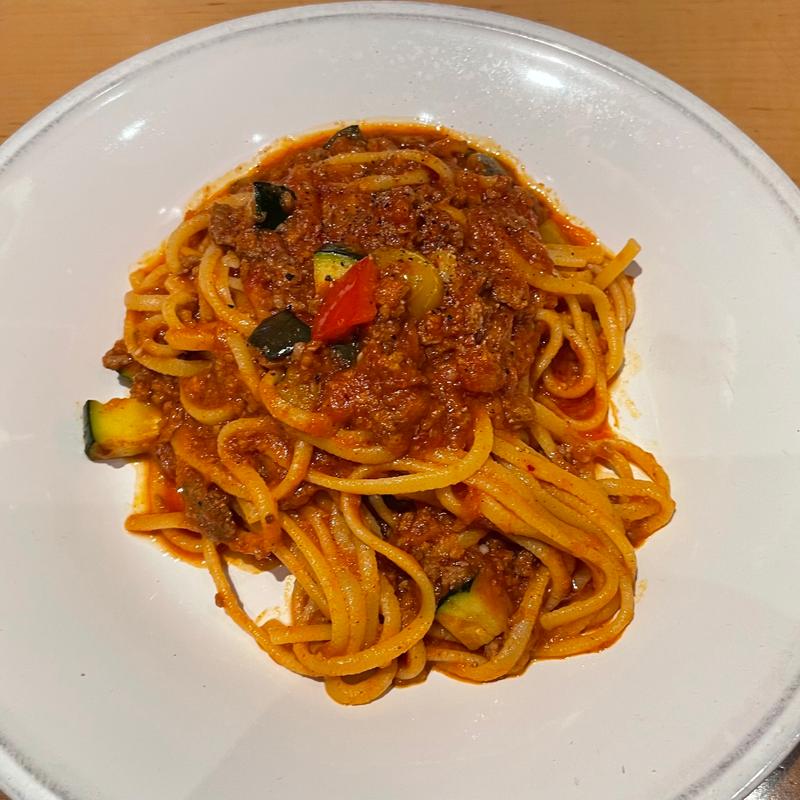夏野菜と自家製スパイシーボロネーゼ(THE RIGOLETTO)