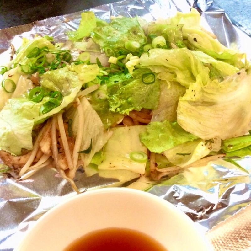 豚野菜焼+貝(お好み焼き ひかり)