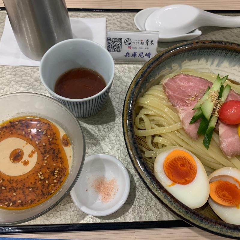 冷やしごま味噌つけ麺(つけ麺 青木)