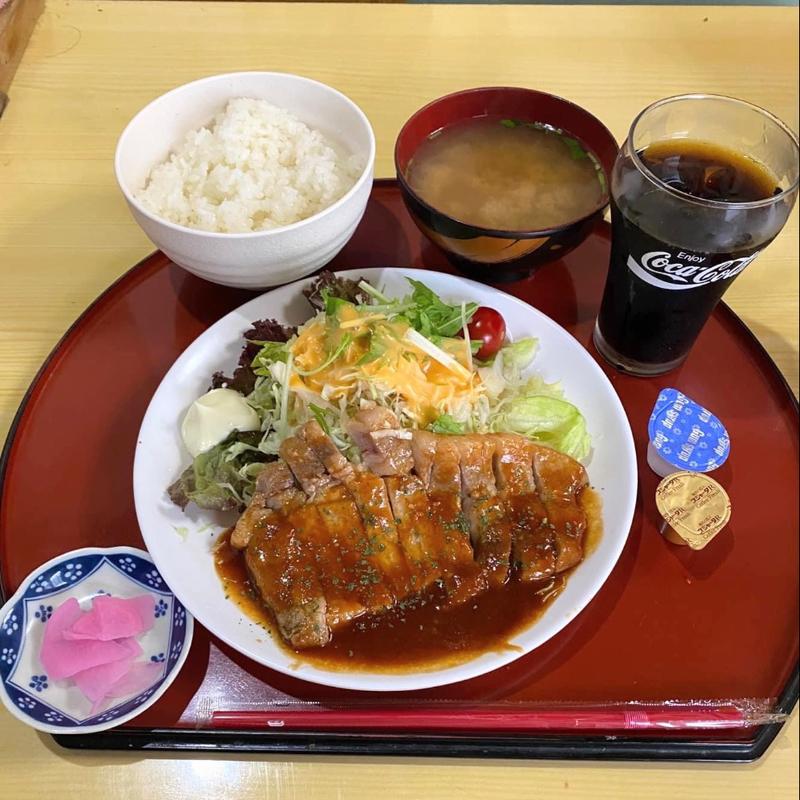 三元豚のポークソテー定食(多満利屋きらく)