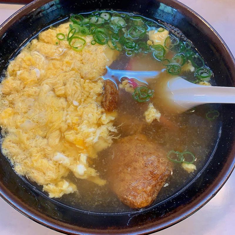 玉子とじうどん(手打ちうどん かつみ )