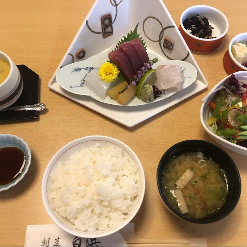 刺身定食(割烹 白浜)