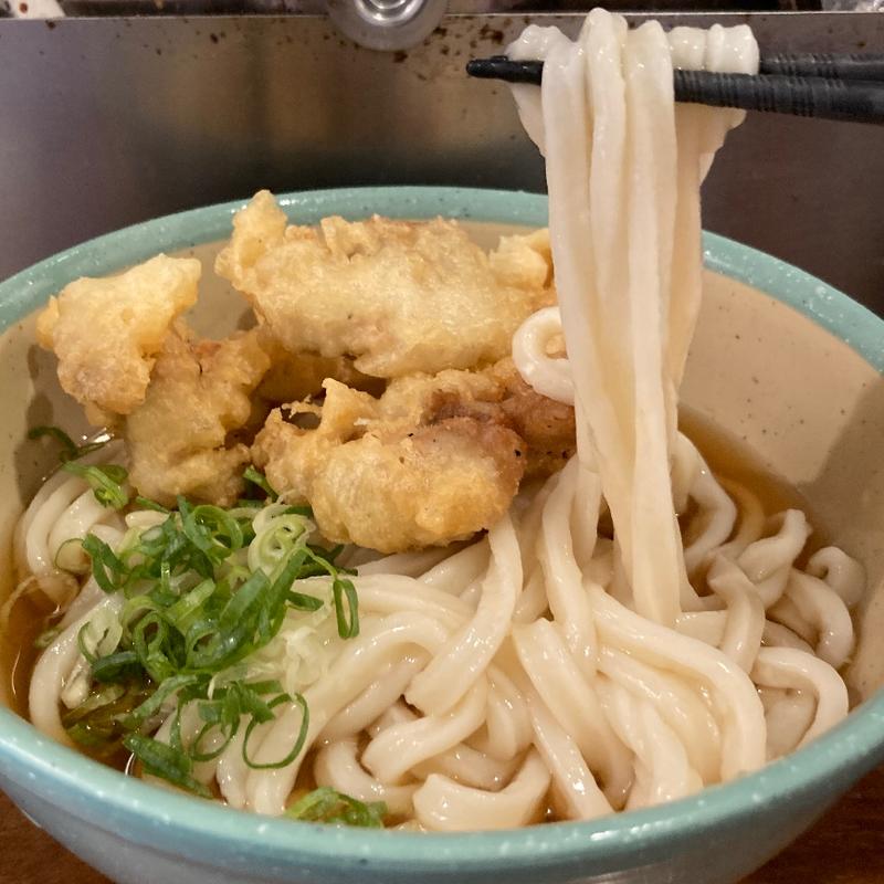 冷とり天ぶっかけ（大盛）(おにやんま 御茶ノ水店)