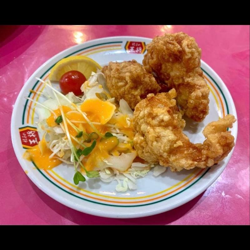 鶏の唐揚げジャストサイズ(餃子の王将 志紀駅前店)