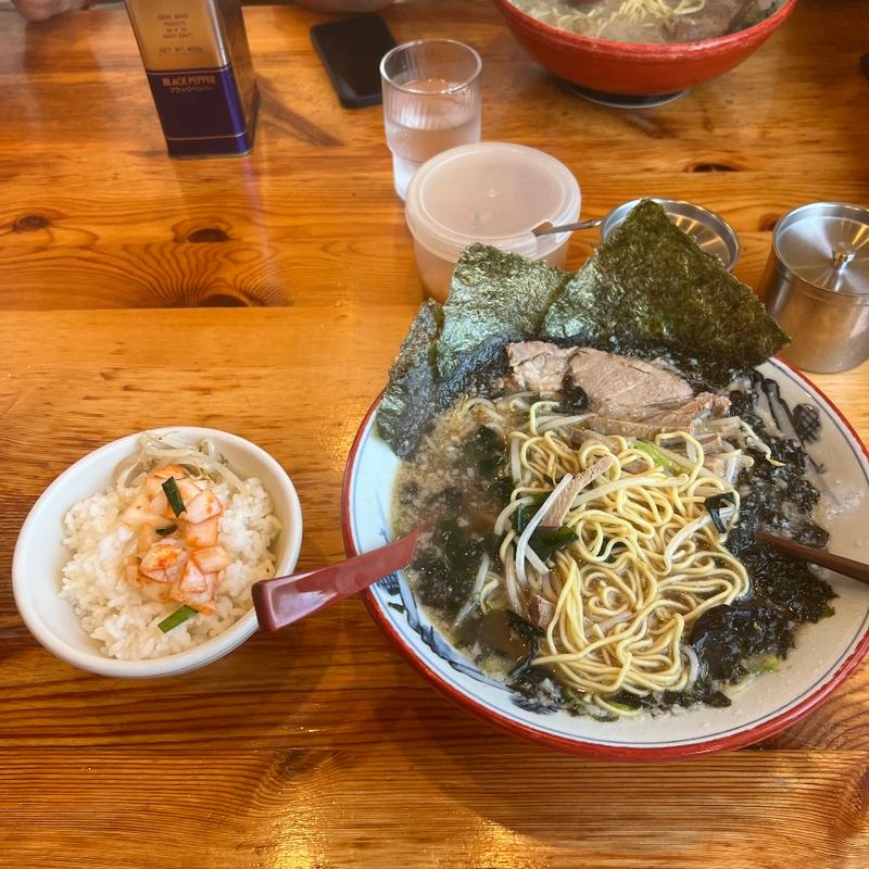 野菜ラーメン　コリコリ岩のり　半ライス(椿　ラーメンショップ 木立店 )