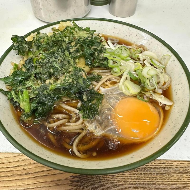 月見そば (深大寺門前(じんだいじもんぜん)そば 千歳烏山店)