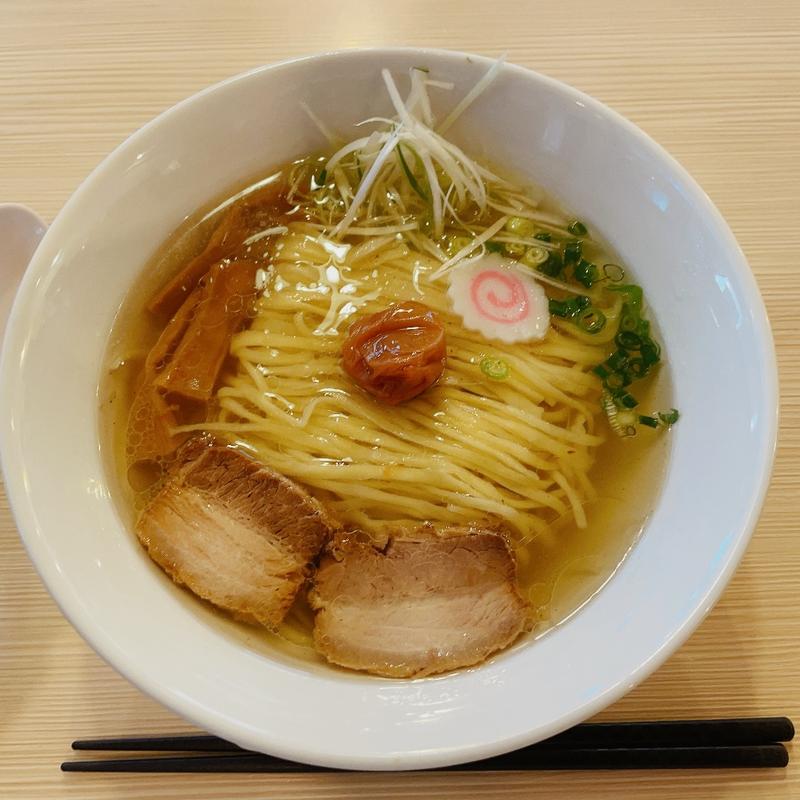 梅塩そば(朝ラー中華そば戎)