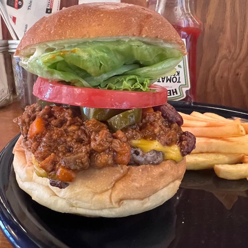 チリハラペーニョバーガー＋チェダーチーズ(Cannonball Diner)