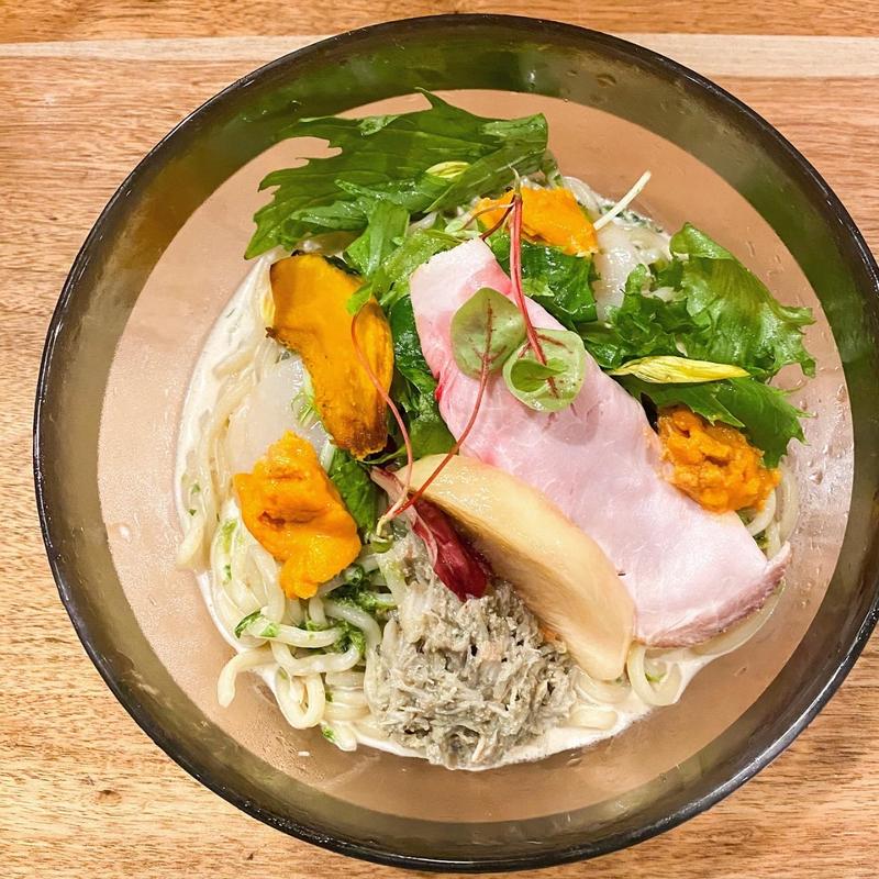 限定　青のりベーコンまぜそば(海老丸らーめん)