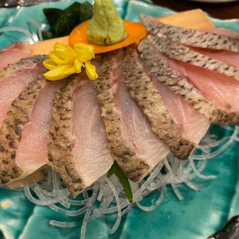 黒ムツ炙り刺し(河岸番外地 田町店 )