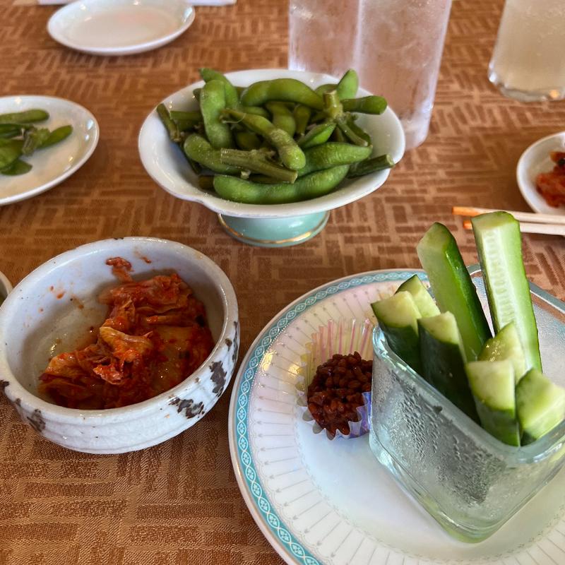 枝豆　キムチ　もろきゅう(東武藤が丘カントリー倶楽部)