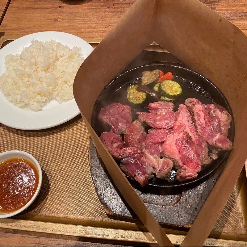 プライム肩ロースステーキセット 200g ＋サラダセット、ドリンク付(GOOD MEAT STOCK)