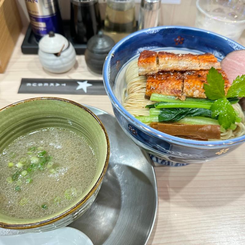 うなぎ出汁塩細つけ麺 夏の終わり(ラーメン専科 竹末食堂)