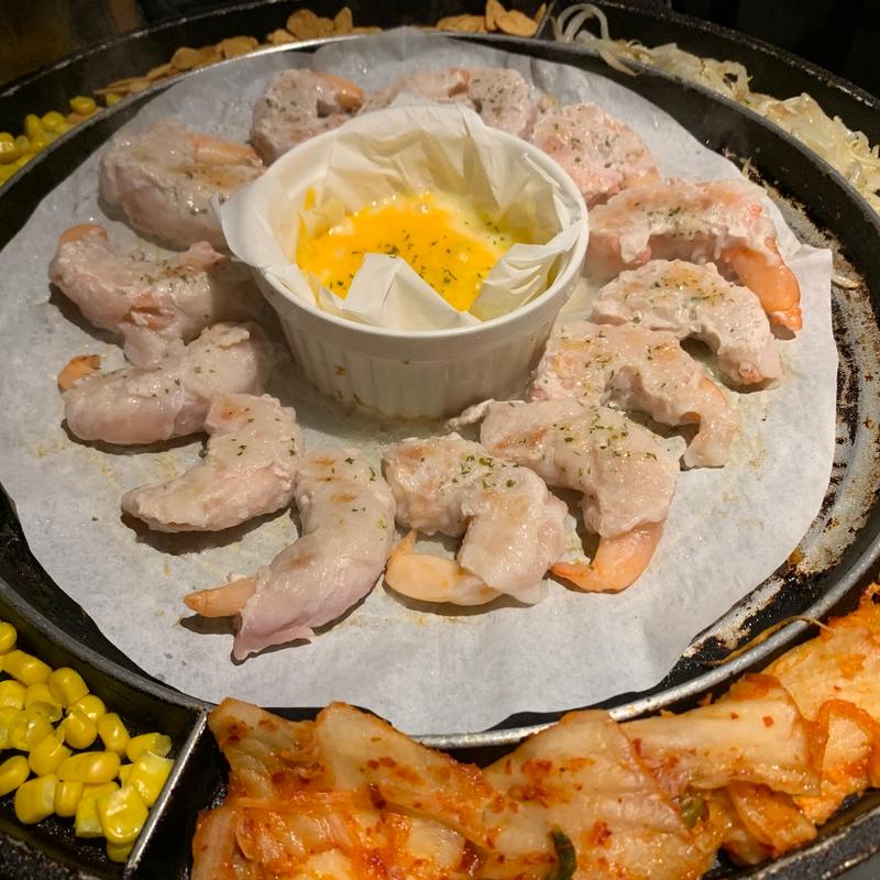 エビロールサムギョプサル(韓美 博多店 / 大衆ネオン酒場KANBI)