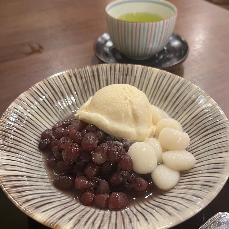 小倉クリーム白玉(茶寮 天乃庵)