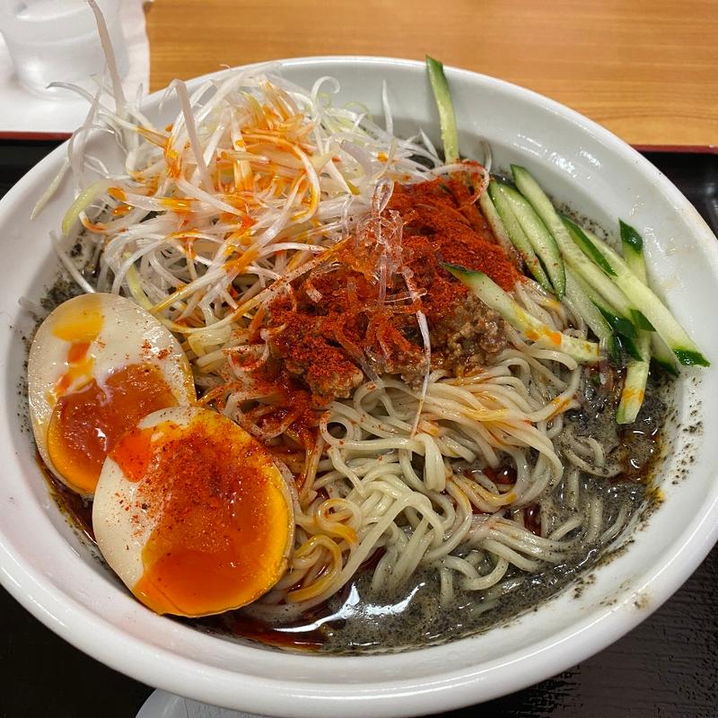 黒胡麻冷やし坦々麺(担々麺の店　まるたん)