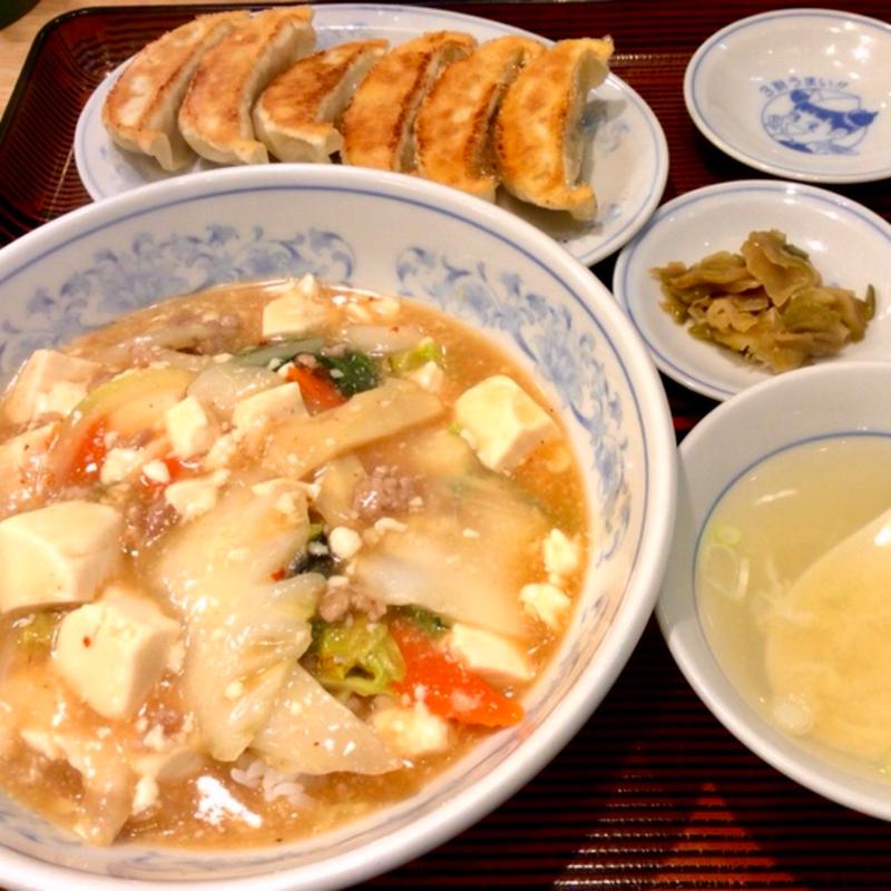 やみつき丼と餃子(ぎょうざの満洲 JR野田駅店)