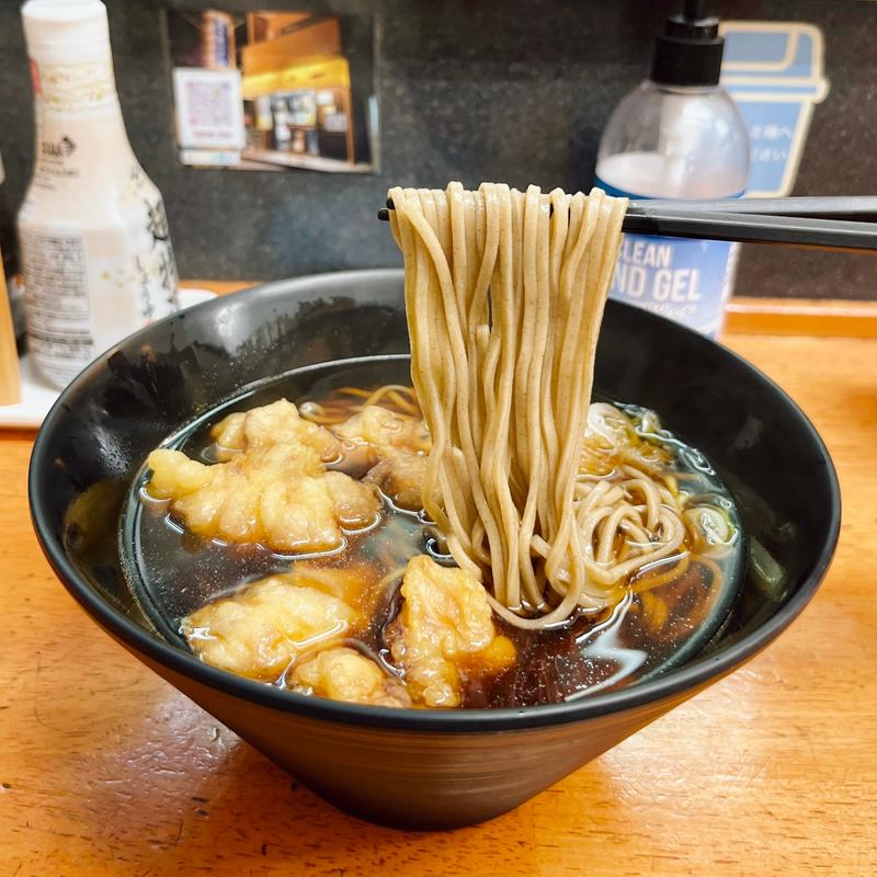 ゲソ天そば(蕎麦 つぐみ食堂)
