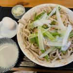 冷やし肉南大盛、玉子(角萬 )